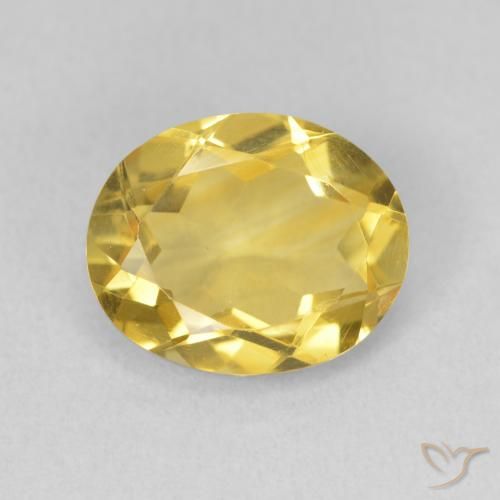 2.85ct Натуральный Золотисто-оранжевый Цитрин, Овал, VVS-VS