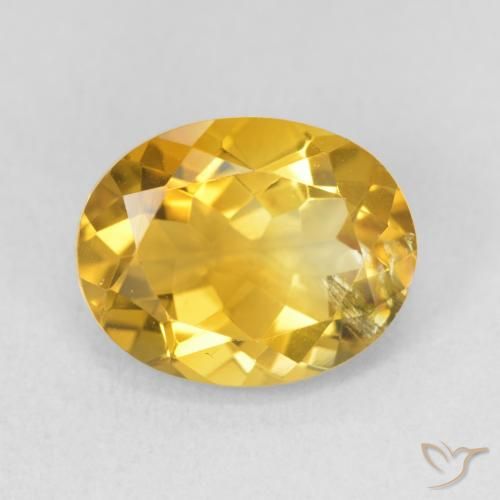 3.49ct Натуральный Золотой Цитрин, Овал, Чистота VS