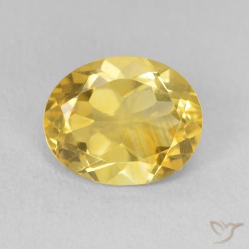 2.89ct Натуральный Золотисто-оранжевый Цитрин, Овал, Чистота VS