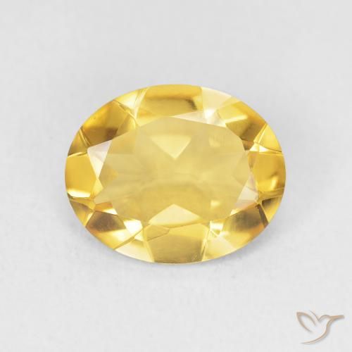 2.71ct Натуральный Золотой Цитрин, Овал, Чистота VVS