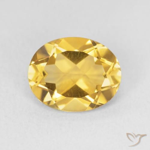 3.15ct Натуральный Золотой Цитрин, Овал, Чистота VVS