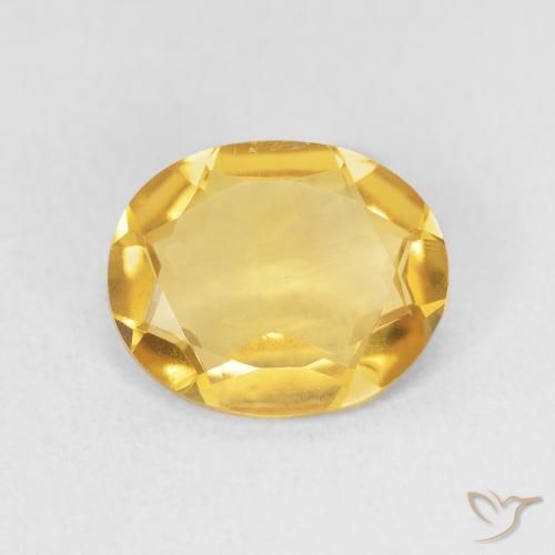 2.64ct Натуральный Яркое золото Цитрин, Овал, Чистота VS