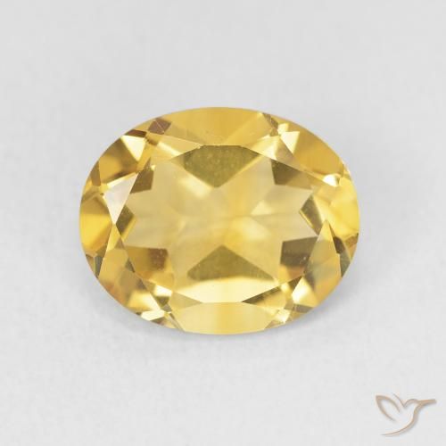 3.18ct Натуральный Средний золотой Цитрин, Овал, Чистота VS
