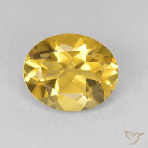 3.39ct Натуральный Глубокое золото Цитрин, Овал, VVS-VS