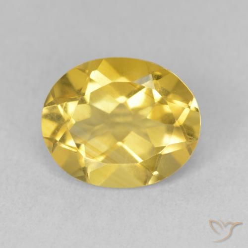3.06ct Натуральный Золотисто-оранжевый Цитрин, Овал, VVS-VS