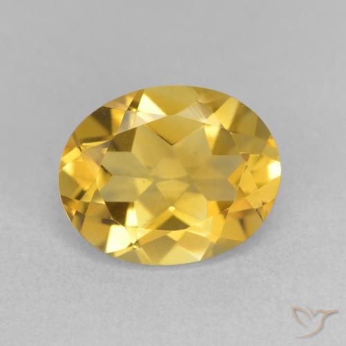 3.18ct Натуральный Глубокое золото Цитрин, Овал, VVS-VS