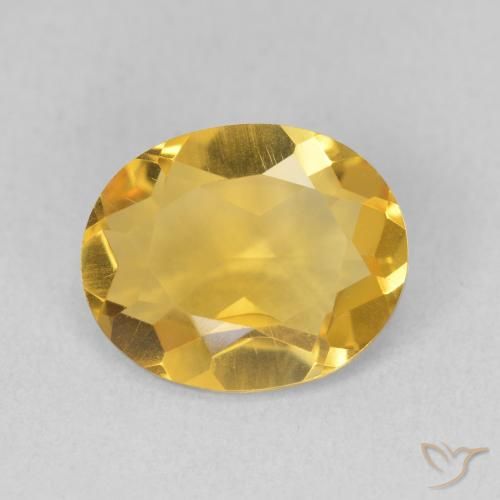 3.02ct Натуральный Глубокое золото Цитрин, Овал, Чистота VS