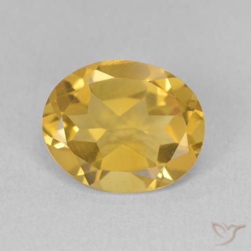2.95ct Натуральный Золотой Цитрин, Овал, Чистота VS