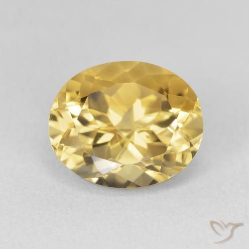 4.03ct Натуральный Золотисто-оранжевый Цитрин, Овал, VVS-VS