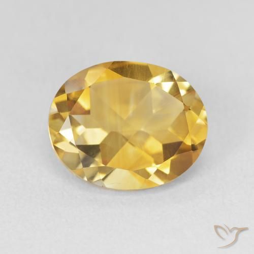 3.38ct Натуральный Глубокое золото Цитрин, Овал, VVS-VS