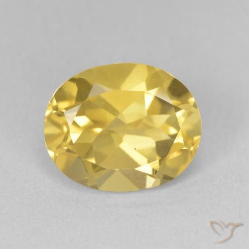 3.26ct Натуральный Золотисто-оранжевый Цитрин, Овал, VVS-VS