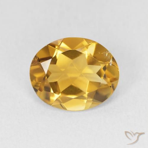 2.79ct Натуральный Золотой Цитрин, Овал, Чистота VVS