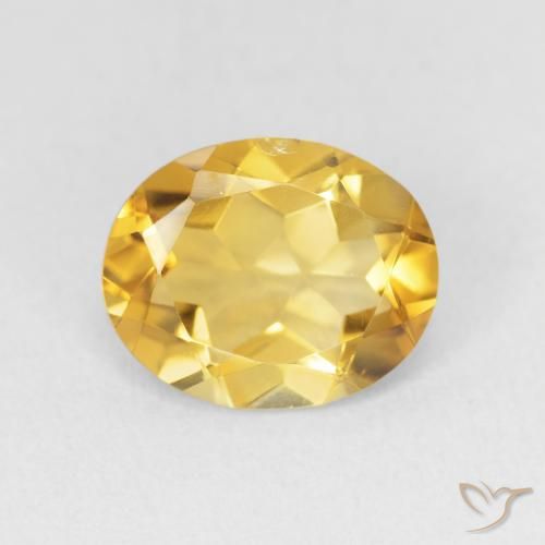 2.63ct Натуральный Золотой Цитрин, Овал, Чистота VVS