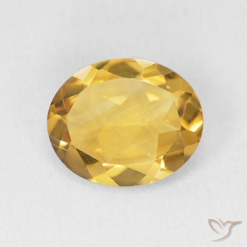 2.78ct Натуральный Золотой Цитрин, Овал, Чистота VVS