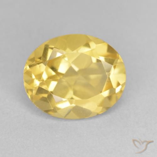3.35ct Натуральный Золотисто-оранжевый Цитрин, Овал, VVS-VS