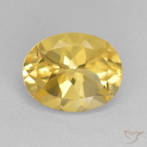 3.82ct Натуральный Золотисто-оранжевый Цитрин, Овал, VVS-VS