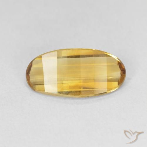 2.28ct Натуральный Золотисто-оранжевый Цитрин, Овал, Чистота VVS