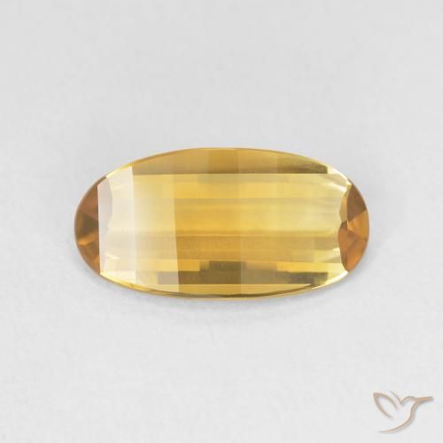 2.17ct Натуральный Золотисто-оранжевый Цитрин, Овал, Чистота VVS