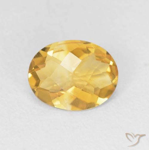 1.47ct Натуральный Яркое золото Цитрин, Овал, Чистота VVS