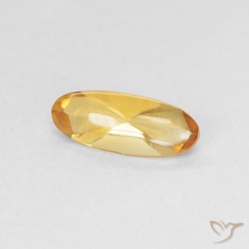 0.87 карата, натуральный Medium Light Orange-Gold Цитрин, Овал, Прозрачный