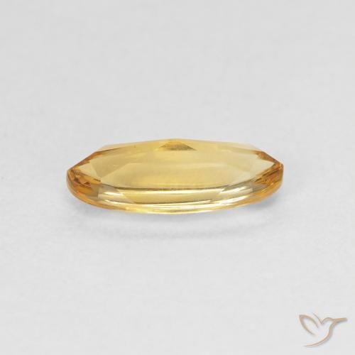 0.87 карата, натуральный Medium Light Orange-Gold Цитрин, Овал, Прозрачный