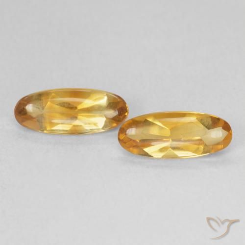 1.68ctw Натуральный Medium Light-Golden Цитрин, Овал, Прозрачный