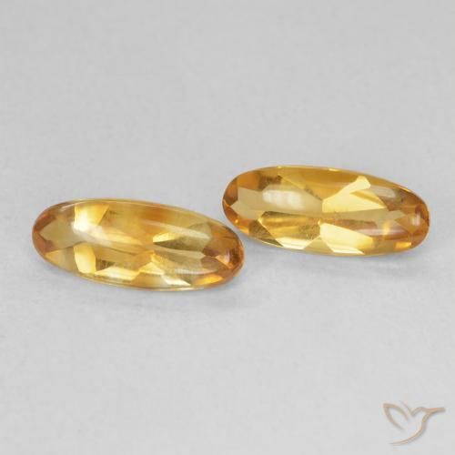 1.68 карата, натуральный Medium Light-Golden Цитрин, Овал, Прозрачный
