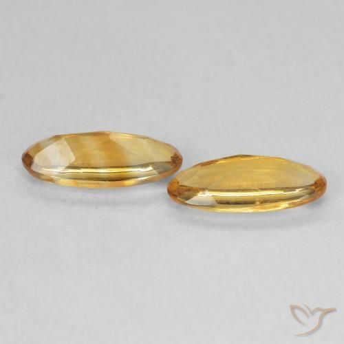 1.68 карата, натуральный Medium Light-Golden Цитрин, Овал, Прозрачный