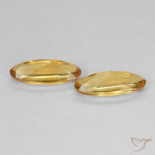 1.74 карата, натуральный Medium Light-Golden Цитрин, Овал, Прозрачный