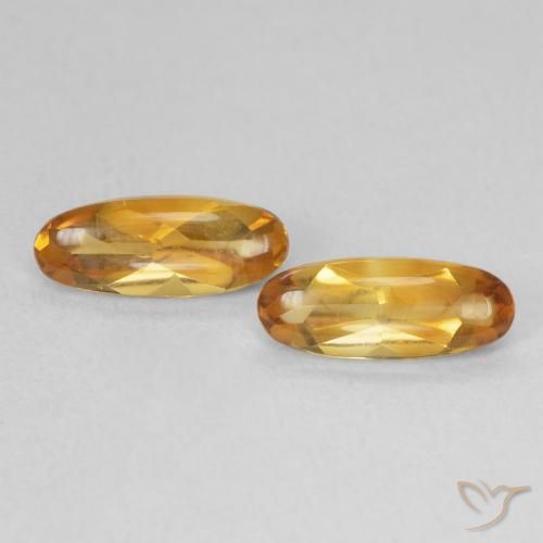 1.72ctw Натуральный Medium Light-Golden Цитрин, Овал, Прозрачный