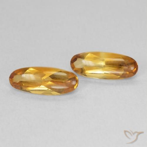 1.72 карата, натуральный Medium Light-Golden Цитрин, Овал, Прозрачный