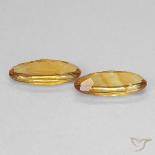 1.72 карата, натуральный Medium Light-Golden Цитрин, Овал, Прозрачный