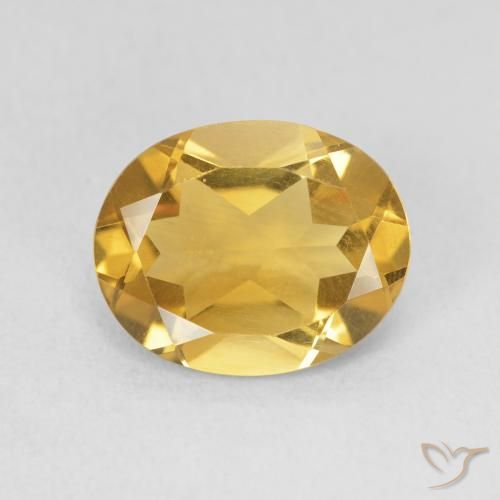 3.19ct Натуральный Глубокое золото Цитрин, Овал, VVS-VS