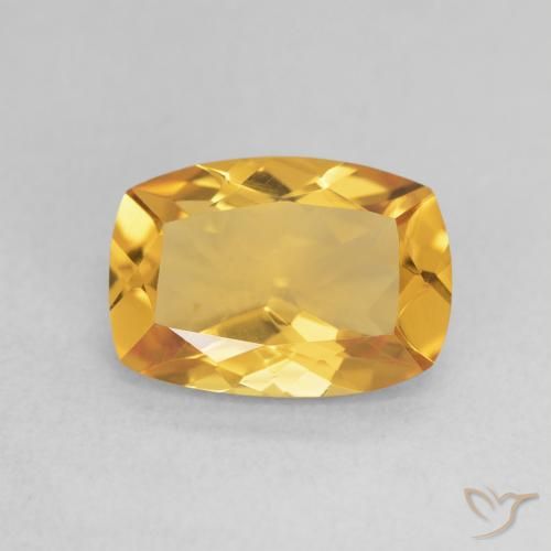 2.53ct Натуральный Medium Light-Golden Цитрин, Подушка, Чистота VVS