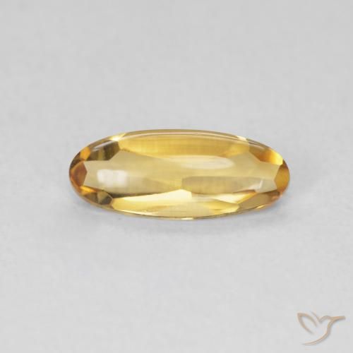 0.79ct Натуральный Medium Light-Golden Цитрин, Овал, Прозрачный