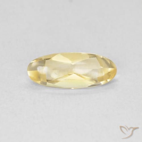 0.77ct Натуральный Золотой Цитрин, Овал, Прозрачный