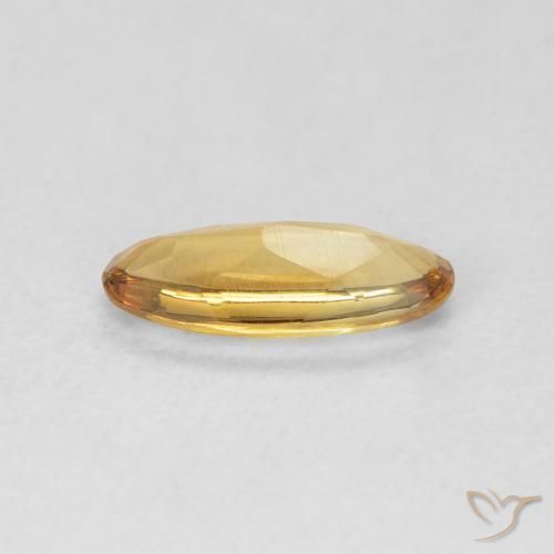 0.78 карата, натуральный Medium Light-Golden Цитрин, Овал, Прозрачный