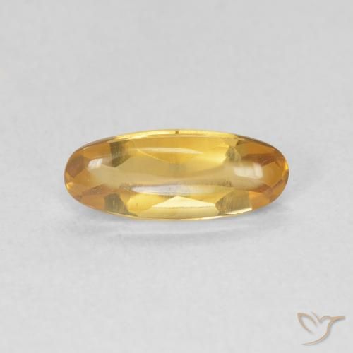 0.87ct Натуральный Medium Light-Golden Цитрин, Овал, Прозрачный