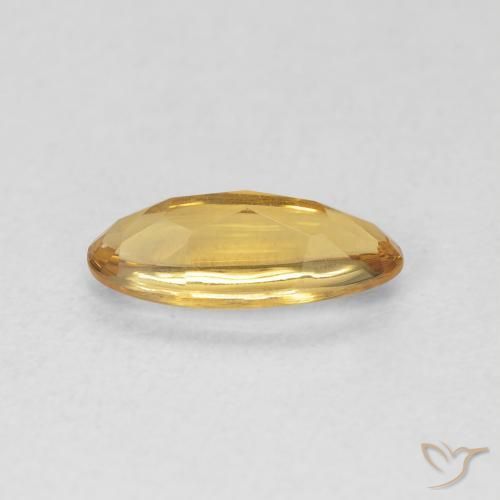 0.87 карата, натуральный Medium Light-Golden Цитрин, Овал, Прозрачный