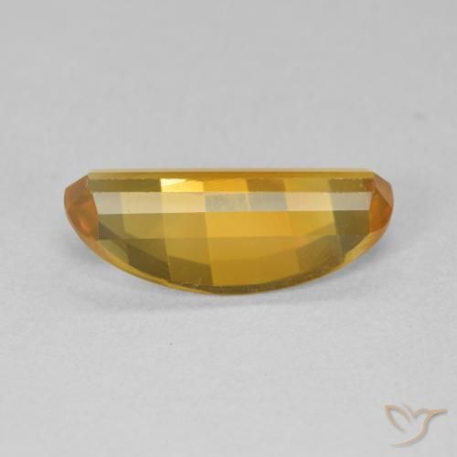 2.48 карата, натуральный Medium Light Orange-Gold Цитрин, Овал, Чистота VVS