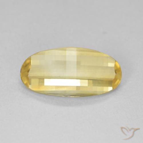 2.22ct Натуральный Средний желтый Цитрин, Овал, Чистота VVS