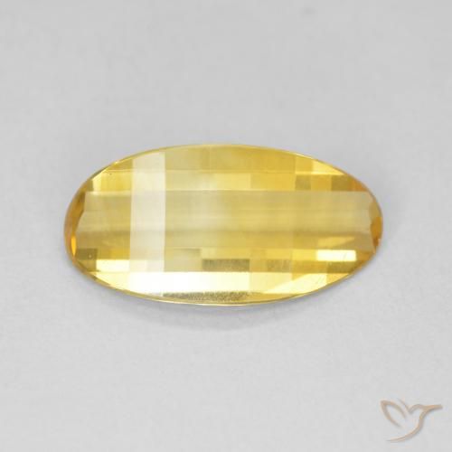 2.19ct Натуральный Золотисто-оранжевый Цитрин, Овал, Чистота VVS