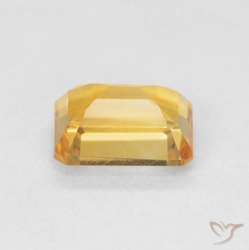 1.59 карата, натуральный Medium Light Orange-Gold Цитрин, Октагон / Изумрудная Огранка, Чистота VVS