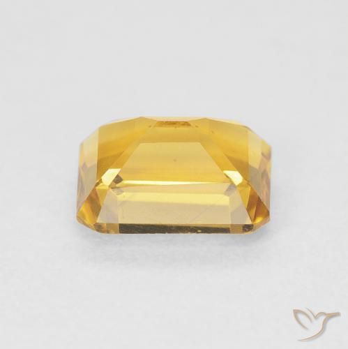 1.58 карата, натуральный Medium Light Orange-Gold Цитрин, Октагон / Изумрудная Огранка, Чистота VVS