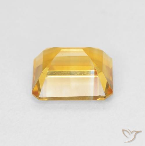 1.64 карата, натуральный Medium Light Orange-Gold Цитрин, Октагон / Изумрудная Огранка, Чистота VVS