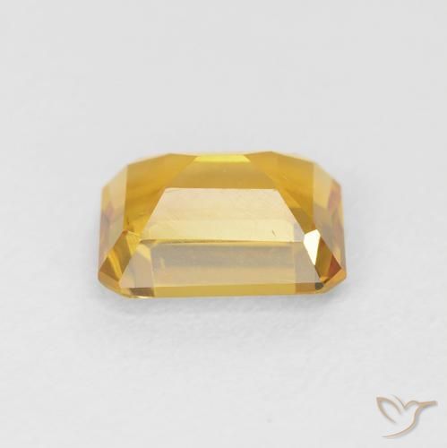 1.44 карата, натуральный Medium Light Orange-Gold Цитрин, Октагон / Изумрудная Огранка, VVS-VS