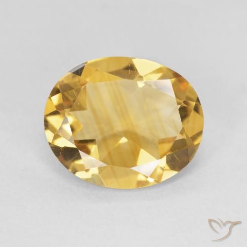 3.89ct Натуральный Глубокое золото Цитрин, Овал, VVS-VS