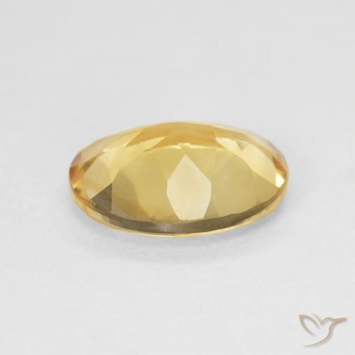 3.47 карата, натуральный Medium Light Orange-Gold Цитрин, Овал, VVS-VS