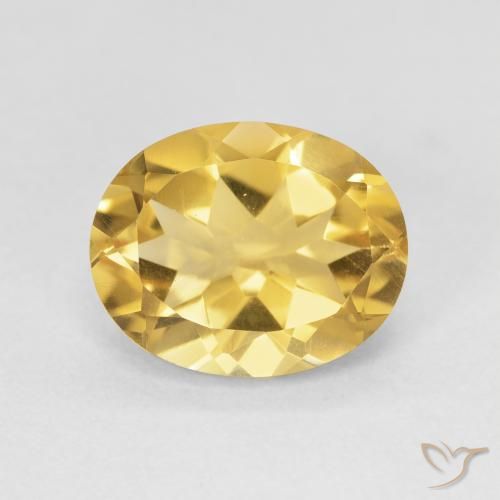 3.63ct Натуральный Глубокое золото Цитрин, Овал, VVS-VS