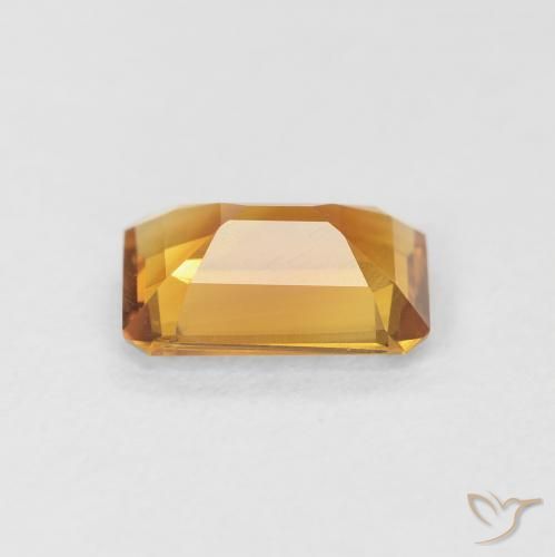 1.10 карата, натуральный Medium Light-Golden Цитрин, Октагон / Изумрудная Огранка, Чистота VS